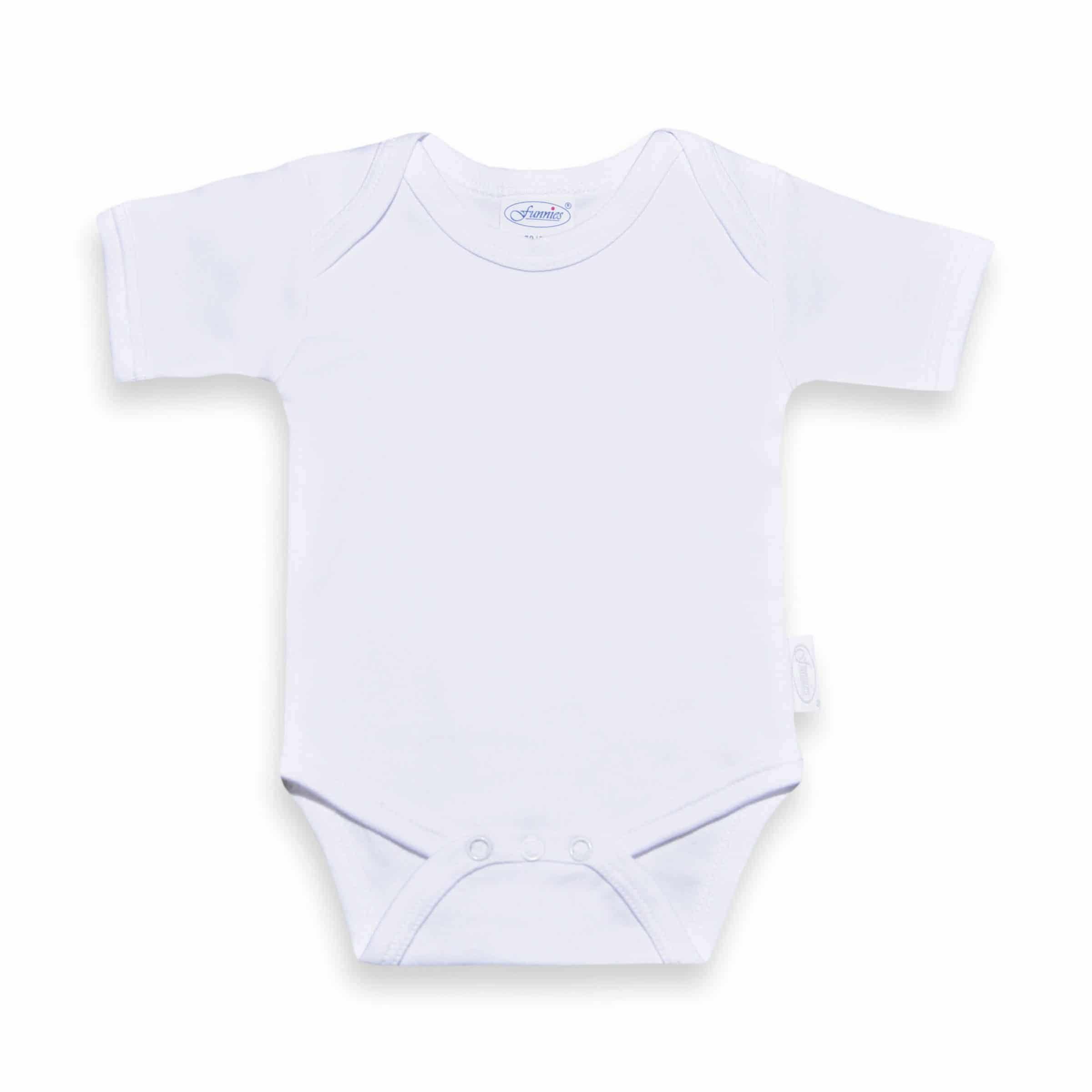 Romper Uni Line Wit, 62-68