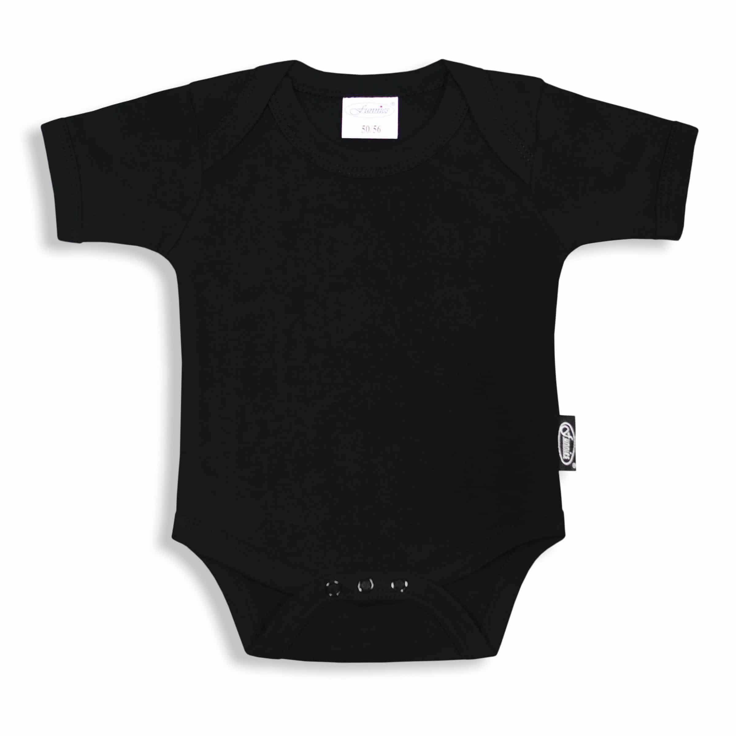 Romper Uni Line zwart, 50-56