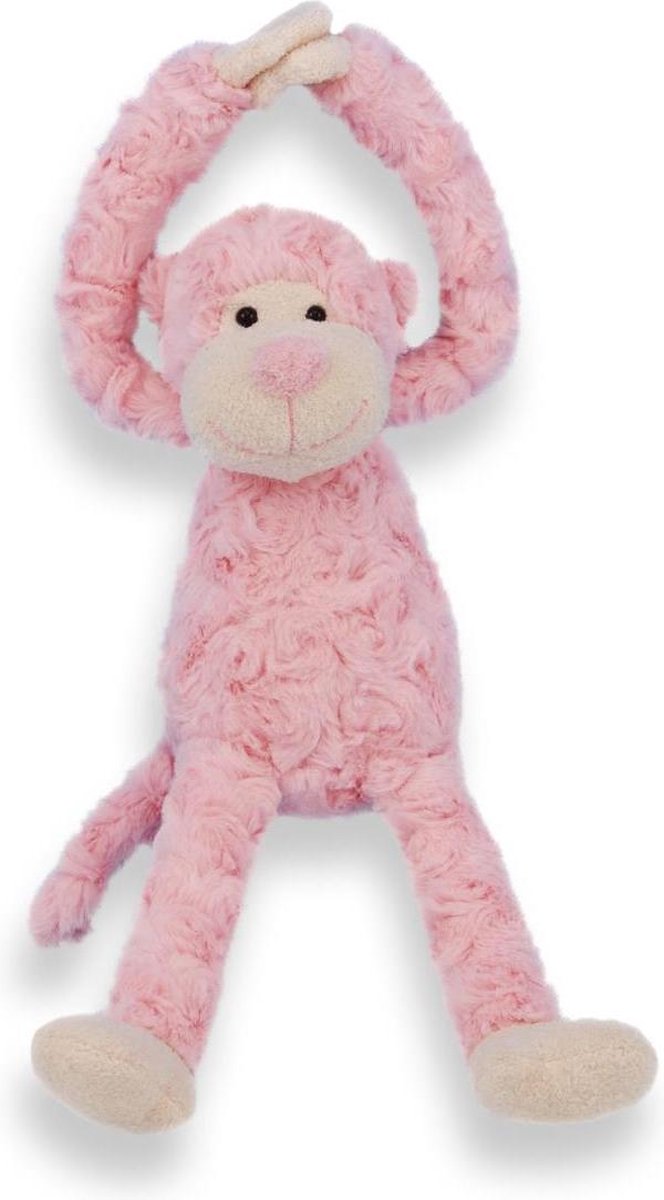 Funnies Slingeraap Roze 45 cm